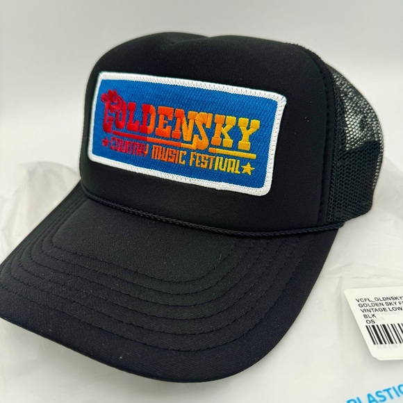 NWT Aviator Nation Golden Sky 2014 Festival Trucker Hat Cap Black Country Music - Picture 7 of 16